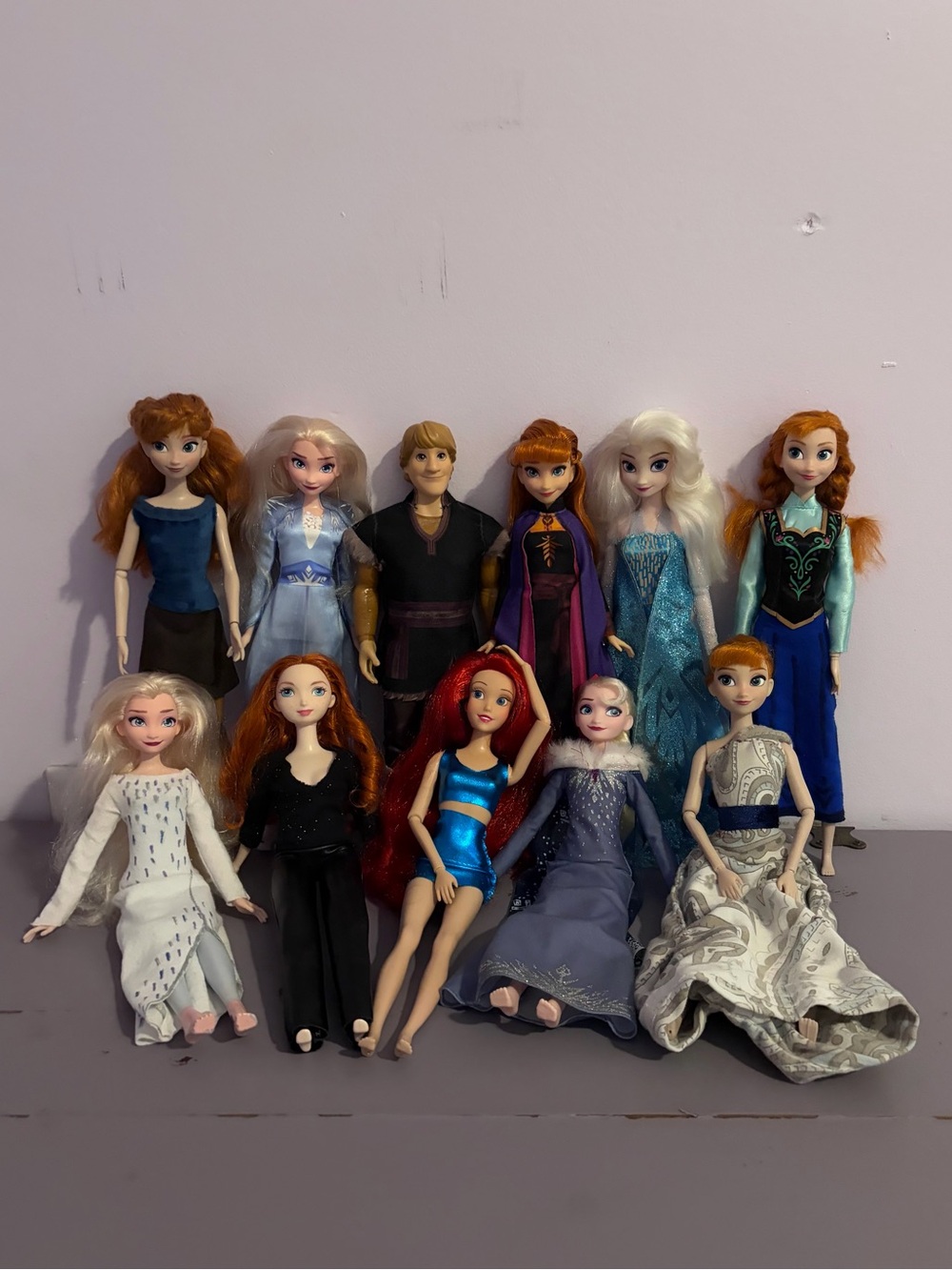 (11) DISNEY BARBIE Dolls FROZEN Brave LITTLE MERMAID Collectibles